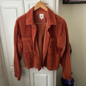 Vans Orange Utility Jacket Corduroy Style